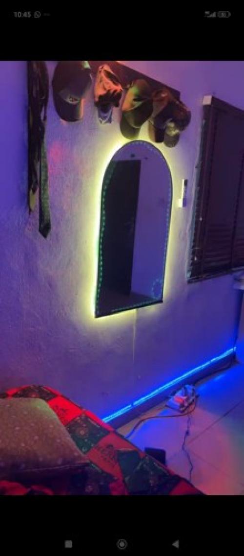 Mirror with led
