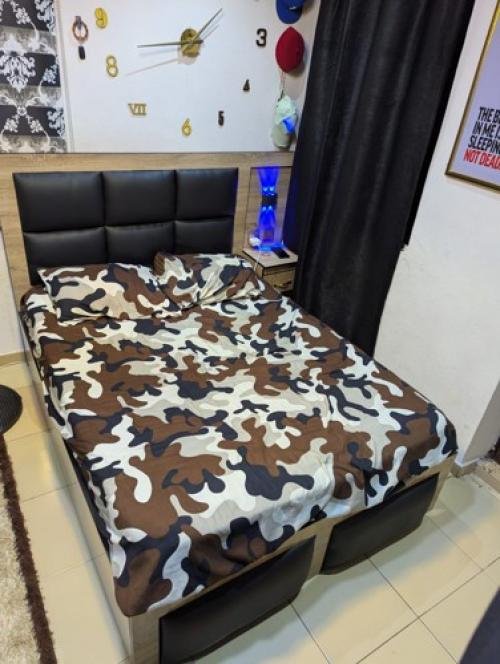 4by6 bed frame with light 
